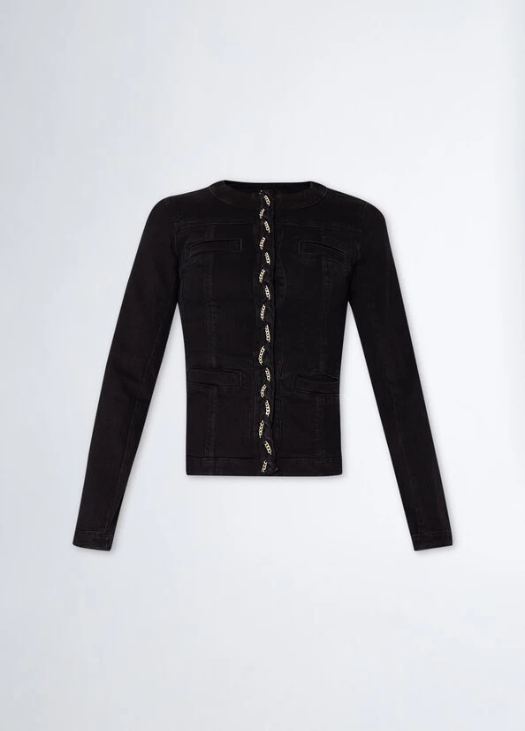 Jeansjacke Mit Schmuckdetails 7 Jeansjacke Mit Schmuckdetails – Bild 5