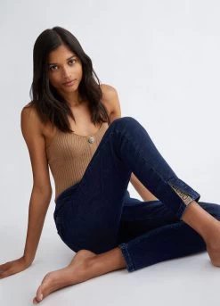 Bottom-Up Skinny-Jeans -Liujo 8055130766328 UF3055D461478218 I AO N B 5 N
