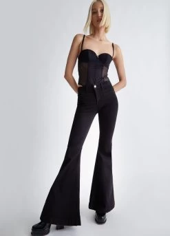 Nachhaltige Super-Flare-Jeans -Liujo 8055130768322 UF3129DS04187304 I AO N B 5 N