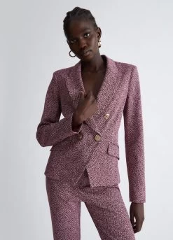 Chevron-Jacquard-Blazer