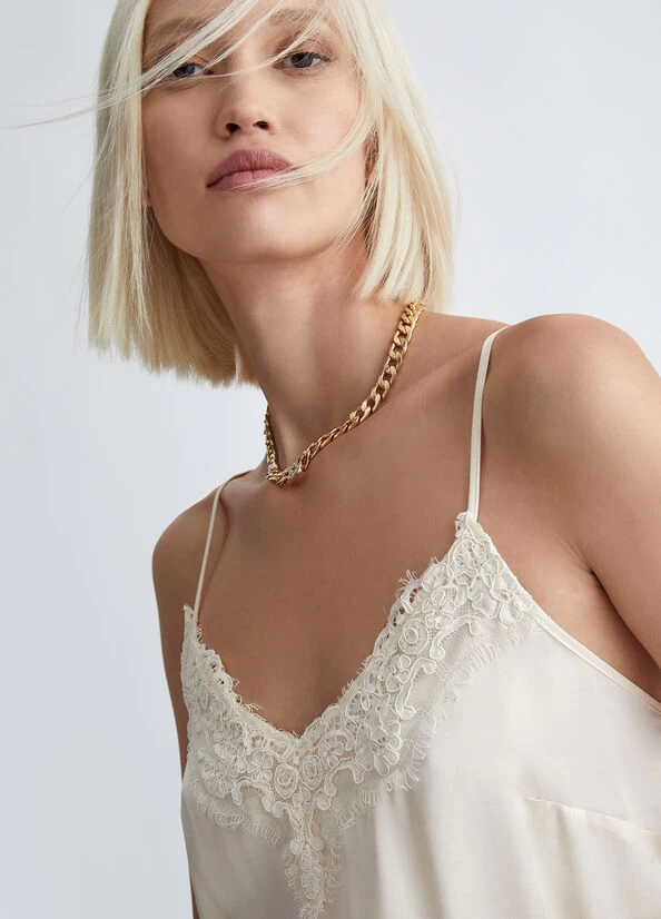 Satintop Mit Spitze 5 Satintop Mit Spitze – Bild 3