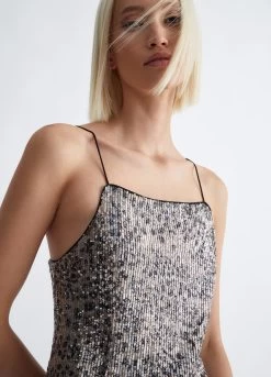 Animalier-Oberteil Mit Pailletten -Liujo 8055130852014 WF3048J4548Q9623 I AD N N 3 N