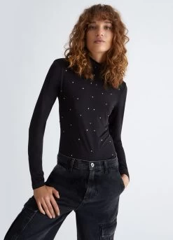 Rollkragenpullover Aus Jersey