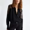 Seidenbluse Mit Spitze -Liujo 8055130896698 CF3326T322822222 I AF N R 1 N