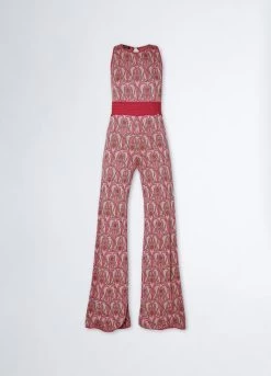 Jumpsuit Mit Blumen-Jacquard-Muster -Liujo 8055130914583 CF3350MA587W9483 S AF N N 6 N