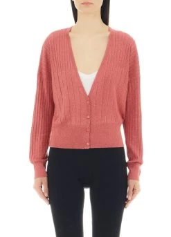Cardigan Aus Lurex®
