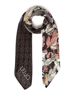 Geblümtes Tuch Mit Monogramm-Logo