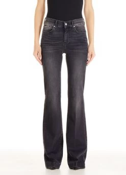 Denim Authentic Schlagjeans Mit Strasssteinen