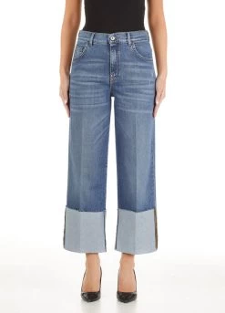 Flare-Jeans Mit Maxi-Umschlag