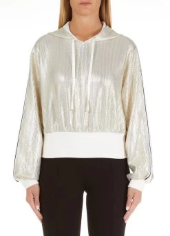 Beschichtetes Kapuzensweatshirt