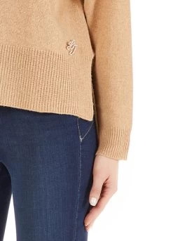 Cardigan Aus Wolle Und Baumwolle Mit Logo -Liujo 8057590576066 offer WF2266MA72L71320 S AF N N 3 N