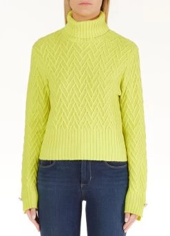 Chevron-Rollkragenpullover