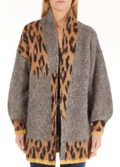 Cardigan Mit Jacquard-Animal-Muster
