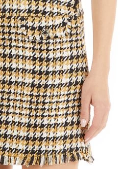 Bouclé-Minirock Mit Hahnentrittmuster 7 Bouclé-Minirock Mit Hahnentrittmuster -Liujo 8057590609474 offer WF2196T4226C3137 S AF N N 3 N