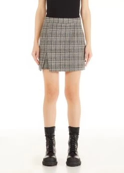 Minirock Mit Jacquard-Karomuster