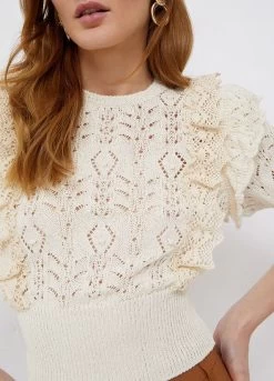 Crop Top Aus Strick -Liujo 8057590721794 offer JA2071MS44M09048 S AF N N 3 N