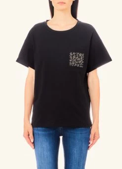 Baumwoll-T-Shirt Mit Strass