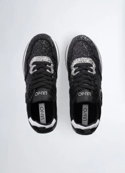 Plateau-Sneaker Mit Glitzer 12 Plateau-Sneaker Mit Glitzer -Liujo 8059696503588 BF3013TX00722222 S AZ N N 9 N