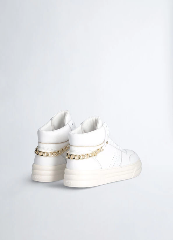 Basketball-Sneaker Aus Leder Mit Kette 6 Basketball-Sneaker Aus Leder Mit Kette – Bild 4