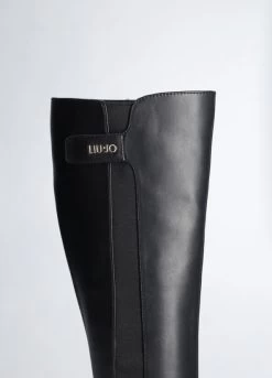 Hohe Schwarze Stiefel Mit Logo -Liujo 8059696510593 BF3053EX01422222 S AD N N 11 N