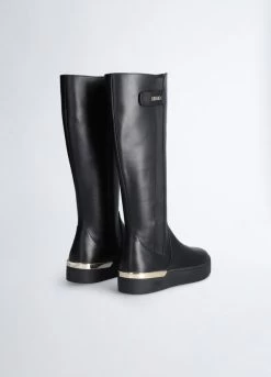 Hohe Schwarze Stiefel Mit Logo -Liujo 8059696510593 BF3053EX01422222 S AR N N 8 N