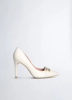 Pumps Aus Leder Mit Kette